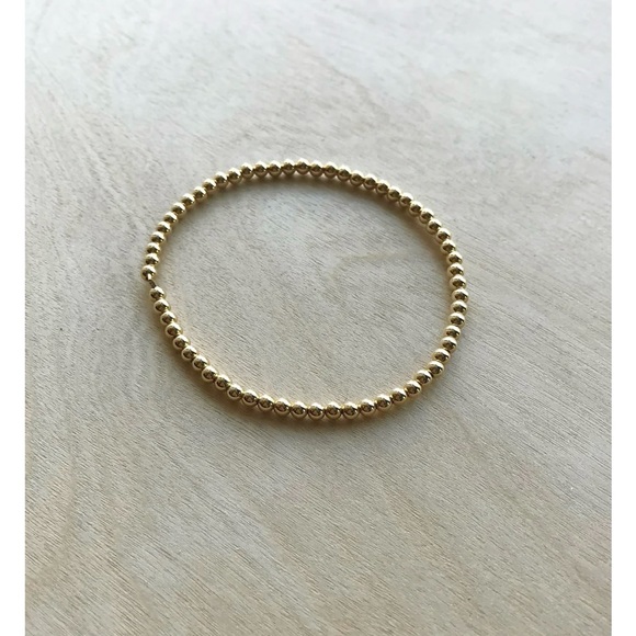 (2) Small Bead Stretch Bracelet - 3mm Bead - Picture 9 of 11